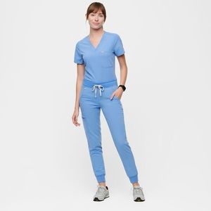 Figs scrub set S - in Ceil Blue